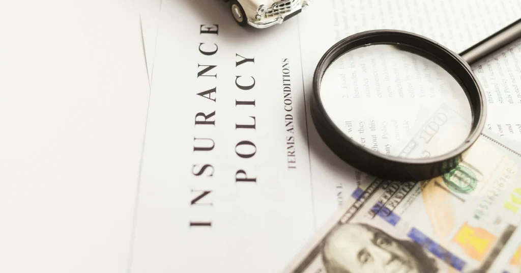 Insurance policy page terms